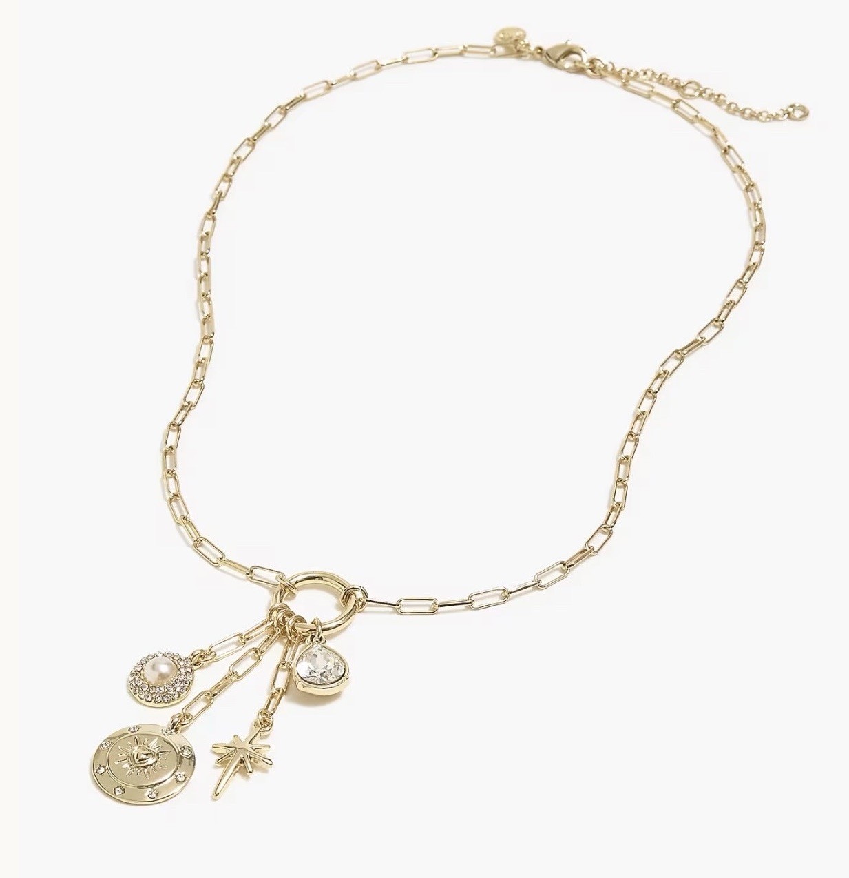 J.Crew Hoop Charm Necklace Brand New with Tags