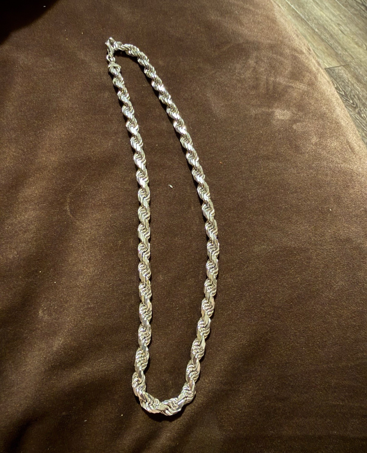 .925 Silver Rope Chain 22in x 7mm 101g