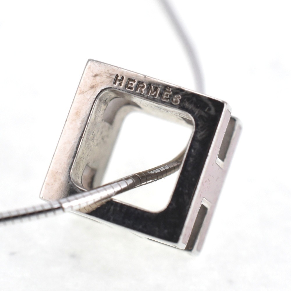 HERMES H cube Necklace New Type Ladies jewelry S#140453
