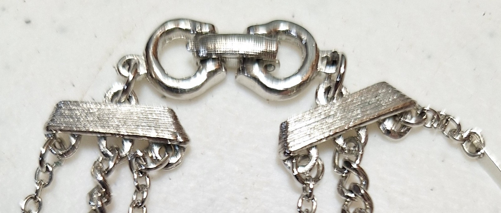 Stylish Layered Chain Necklace w/Locket, 3 Strands 20″, 28″, 32″, Silver-Tone