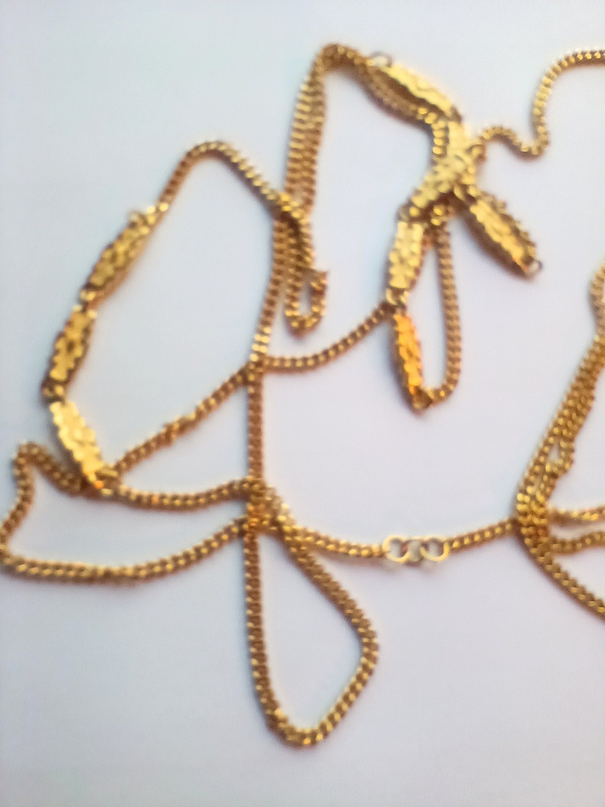 Vintage Necklace Gold Tone Chain 54 In Classic Long Jewelry or Belt