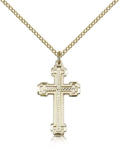 Gold Filled Cross Necklace For Women On 18 Chain – 30 Day Money Back Guarantee