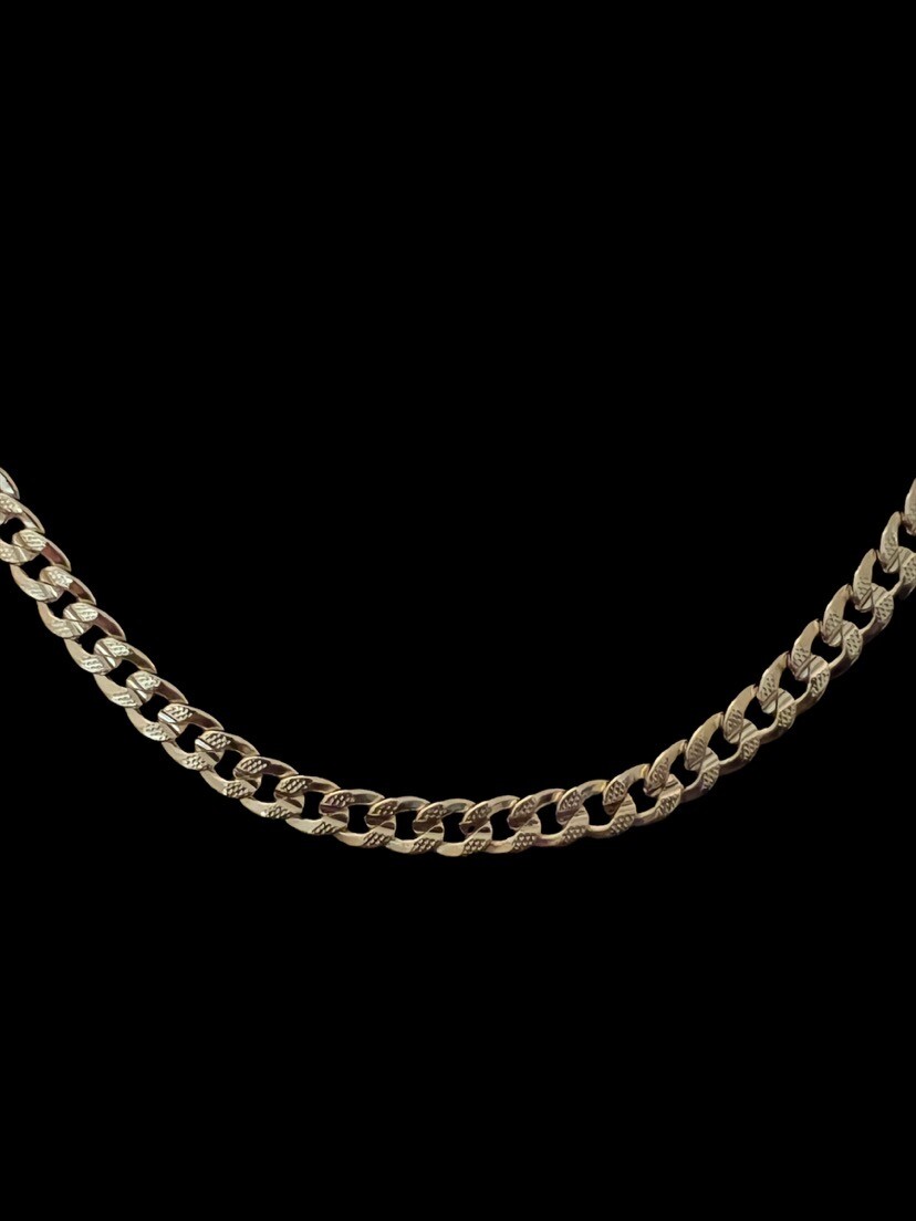x2 Miami Cuban Link Curb Chain Gold over 316L Stainless Steel 7mm Necklace 24″