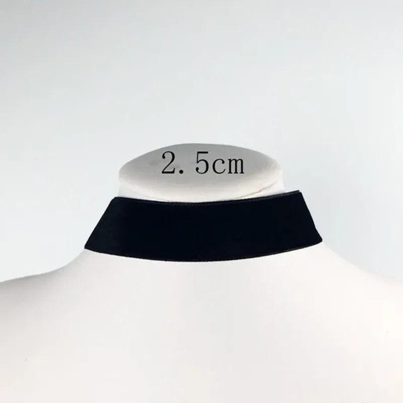 Korean Fashion Womens Accessoires Punk Gothic Soft Black Velvet Choker Necklace