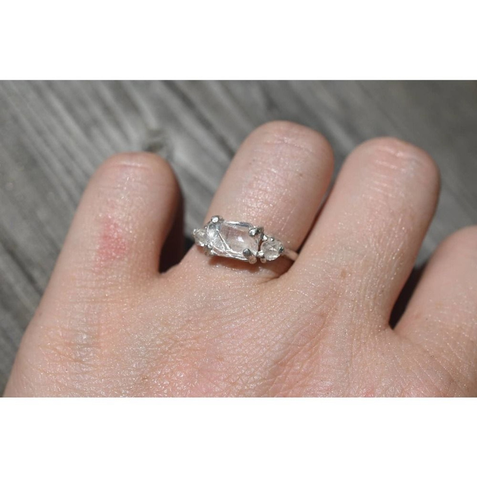 Natural Diamond Ring, Raw Diamond Ring, Uncut Diamond Ring, Engagement R…