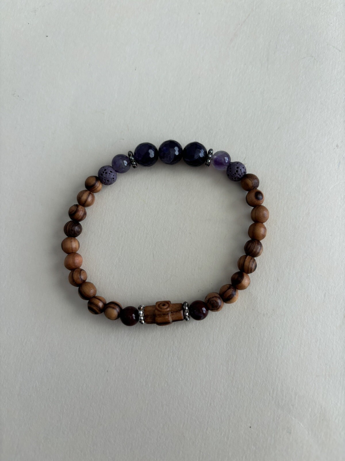Lot of 10 Young Living Lava Rock Bead Bracelet Multi Color Precious Gemstone