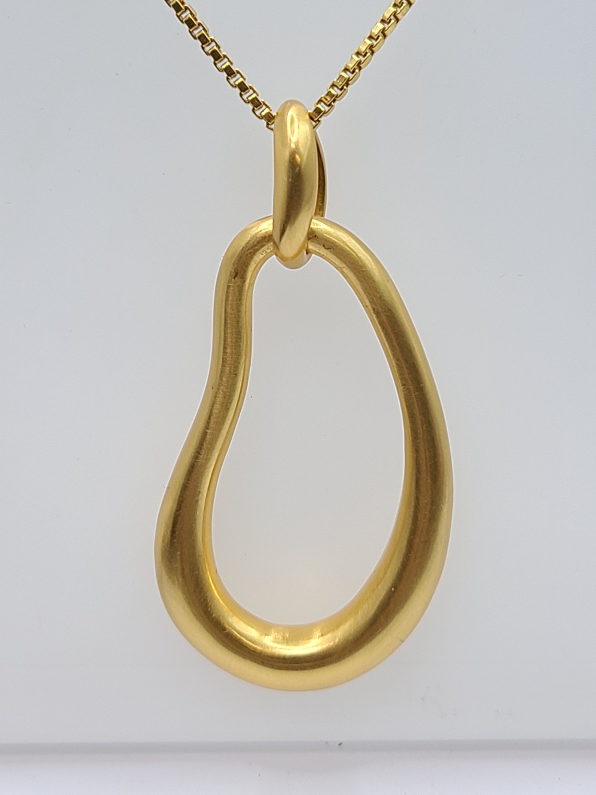 Julie Vos Wave Pendant 24K gold plated Necklace 34″
