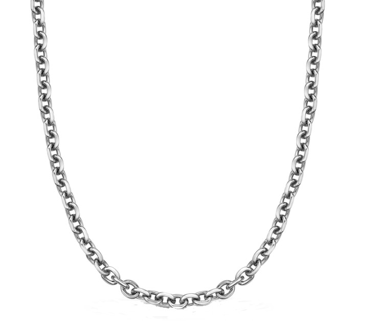 Stainless Steel Unisex Medium 6mm Oval link Chain 29