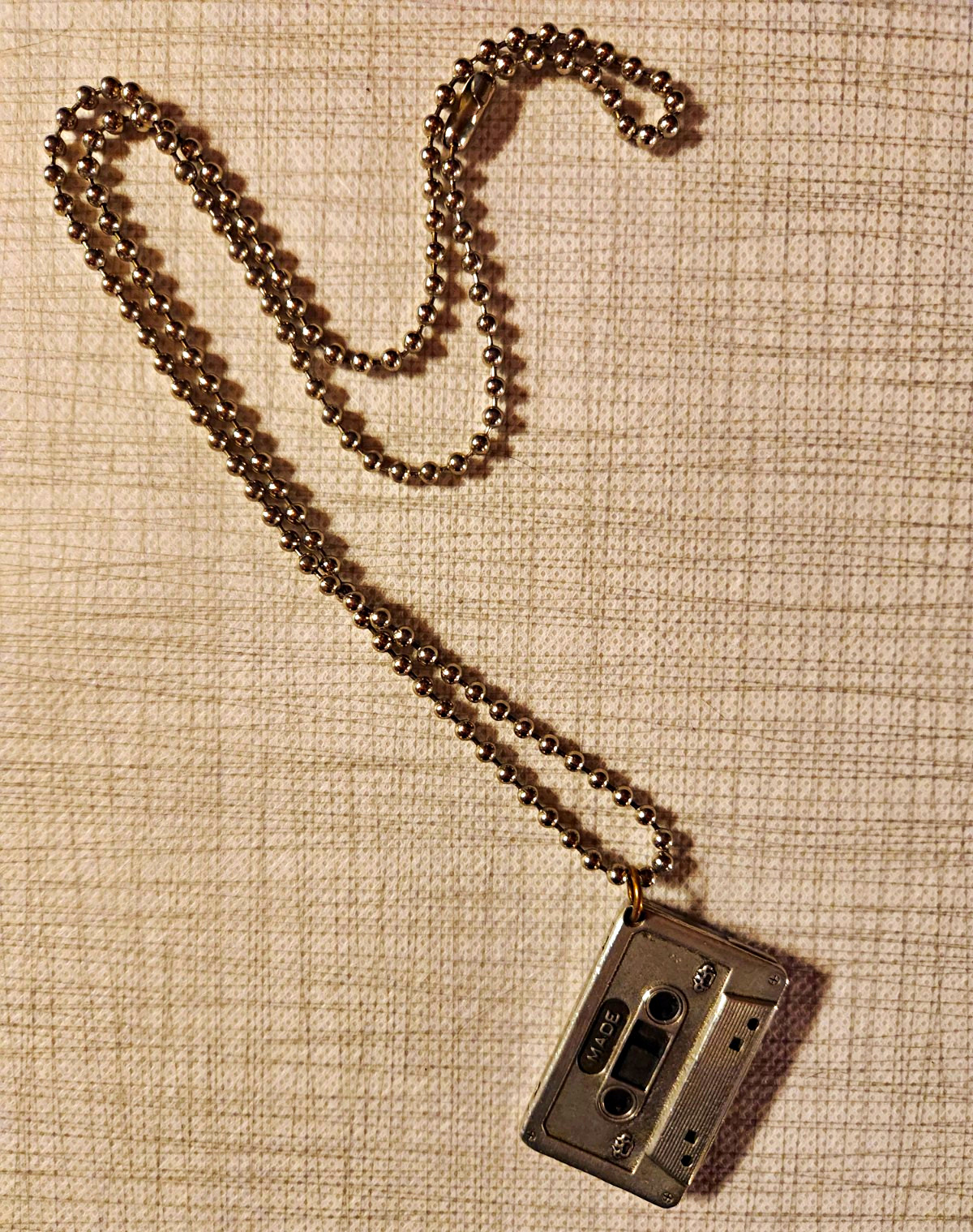 Good Charlotte Made Clothing Cassette Necklace