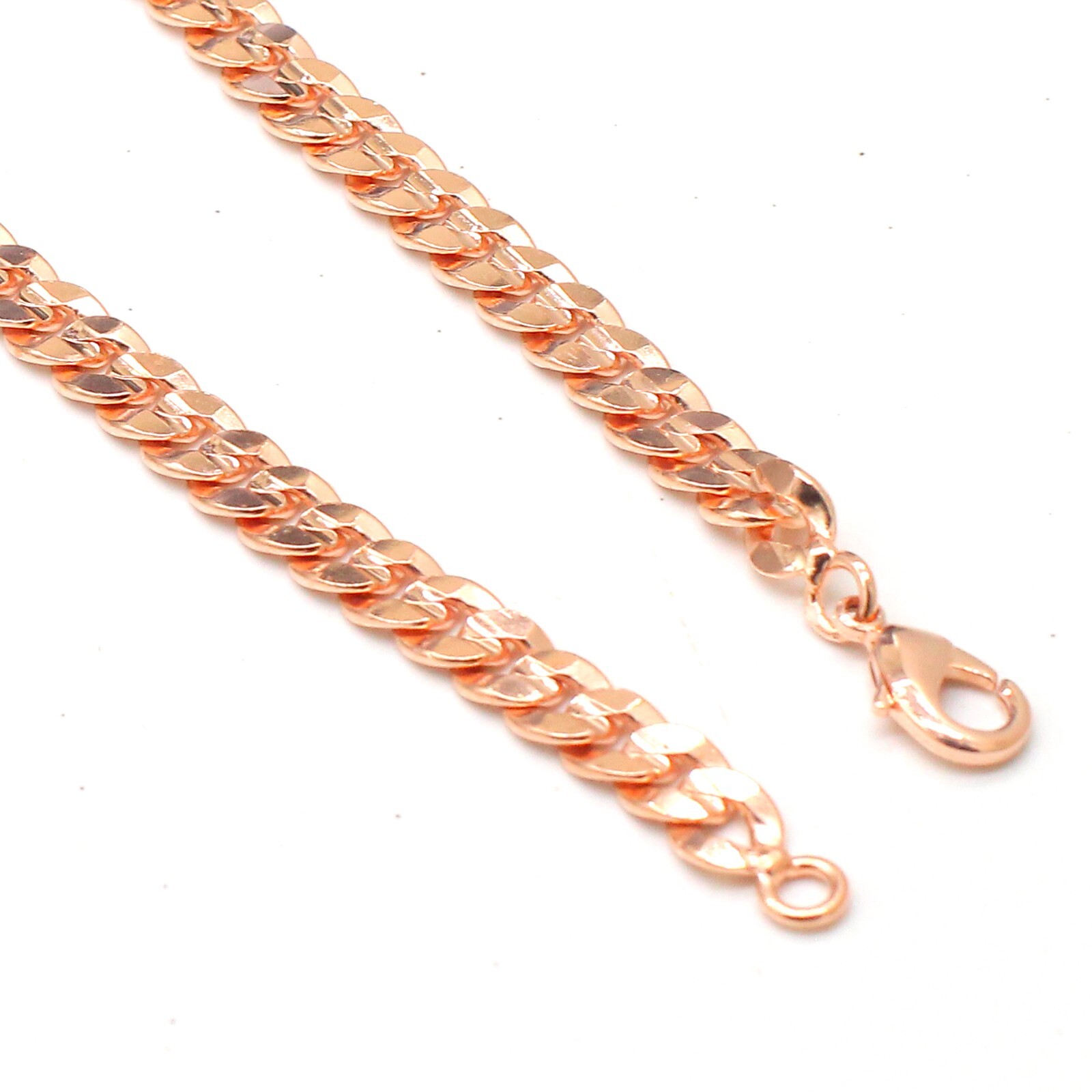 Pure Solid Copper Cube Chain Design Women And Men Chain Necklace Copper CPN17