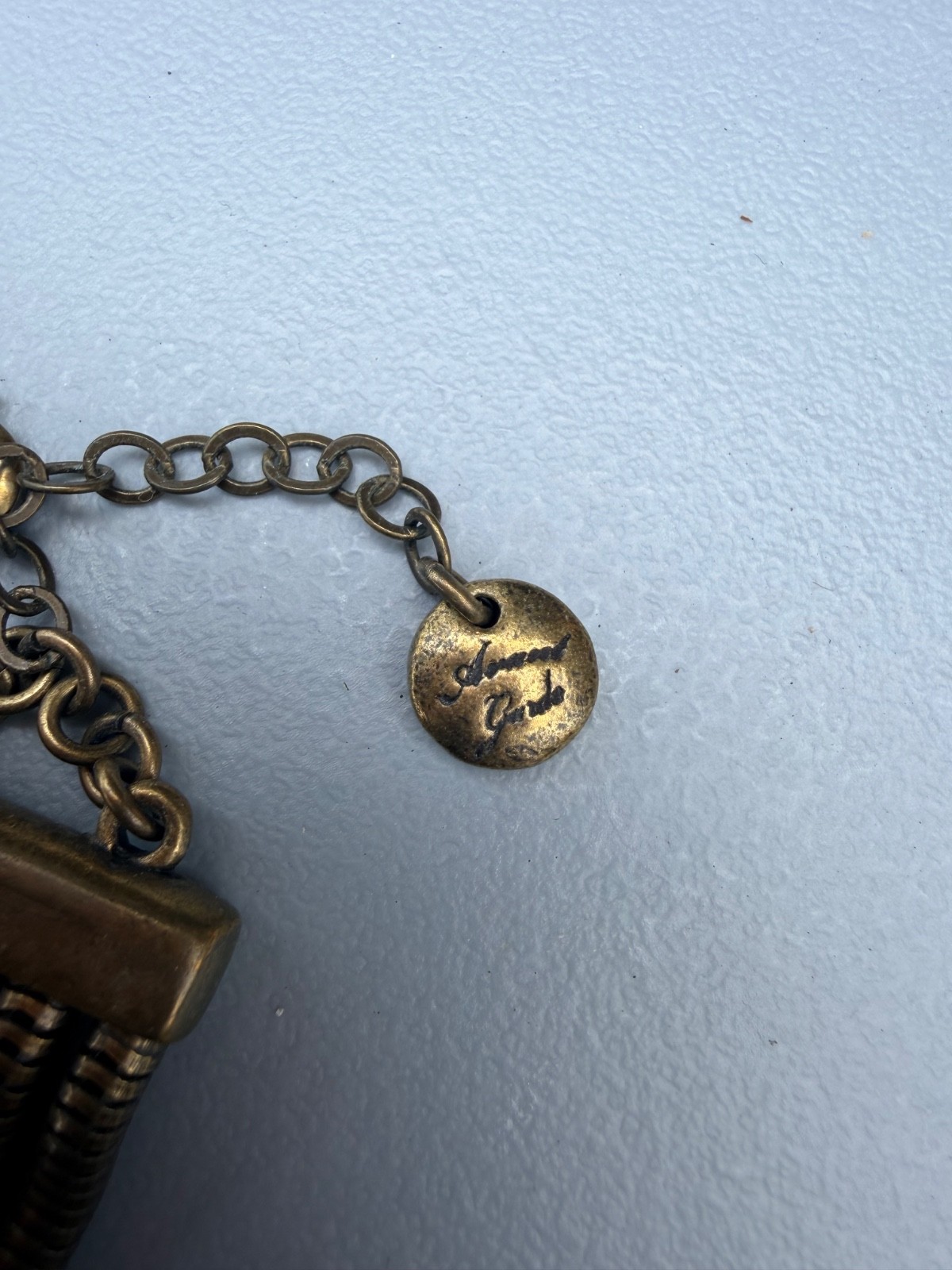 Avante Garde Brand Multistrand Gunmetal/Bronze toned Necklace