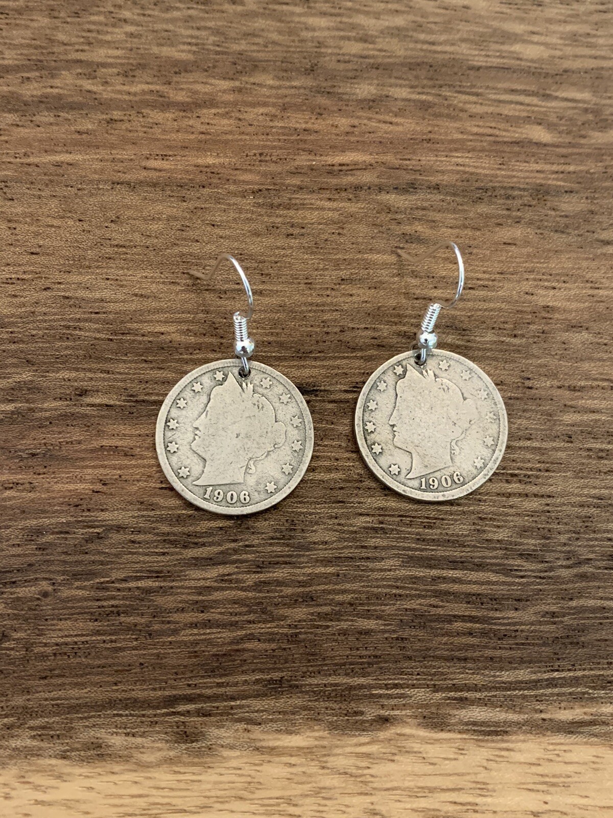 Morgan Liberty V Nickel Coin Jewelry Earrings With .925 Earwires!