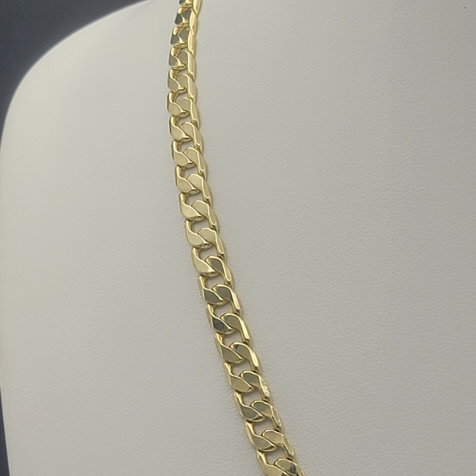 14K Gold Plated Cuban Chain Necklace. Men Women – 6mm – 24 inches
