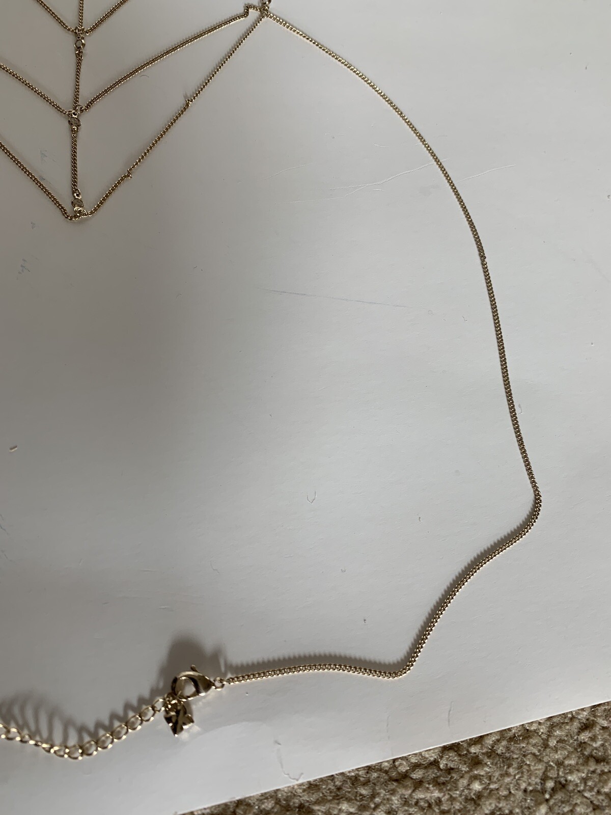 BCBGMAXAZRIA Womens Gold Colored Jeweled One Size Fits All