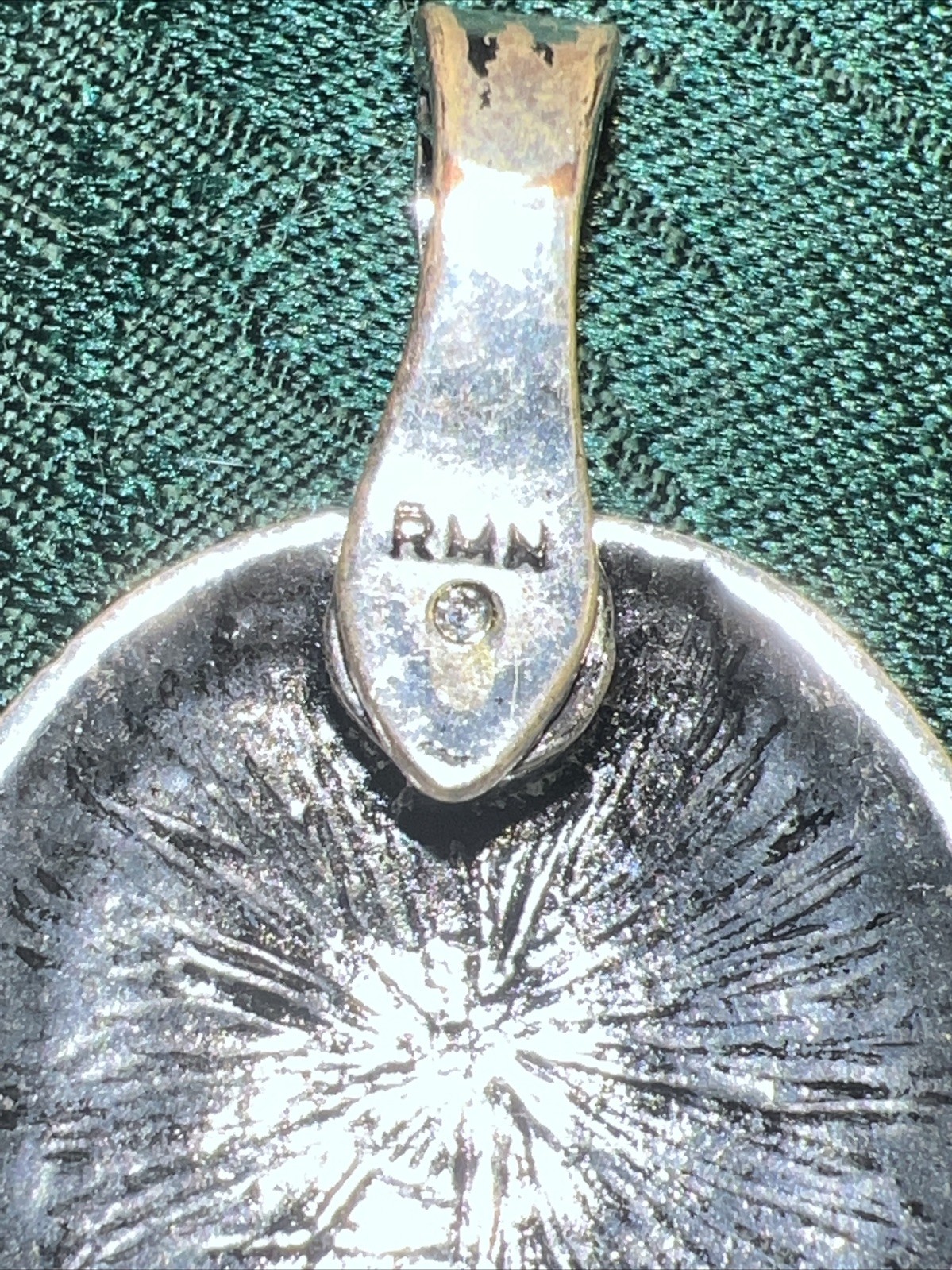 Lot Of 2 RMN Roman SILVERTONE Pendants Owl Tassel Medallion