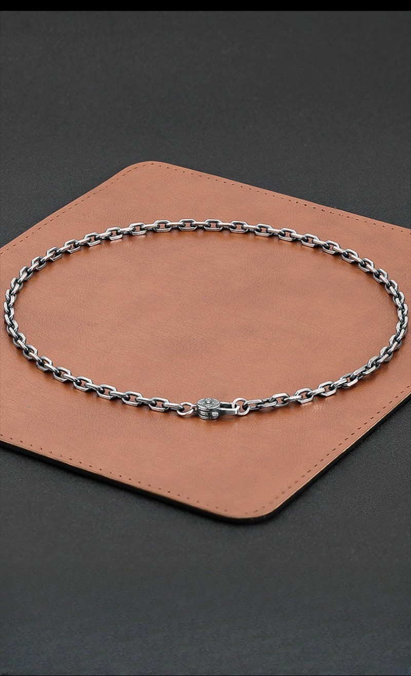 Artisan Cable Link Chainx Heavyweight Men & Women Necklace S925 Sterling Silver