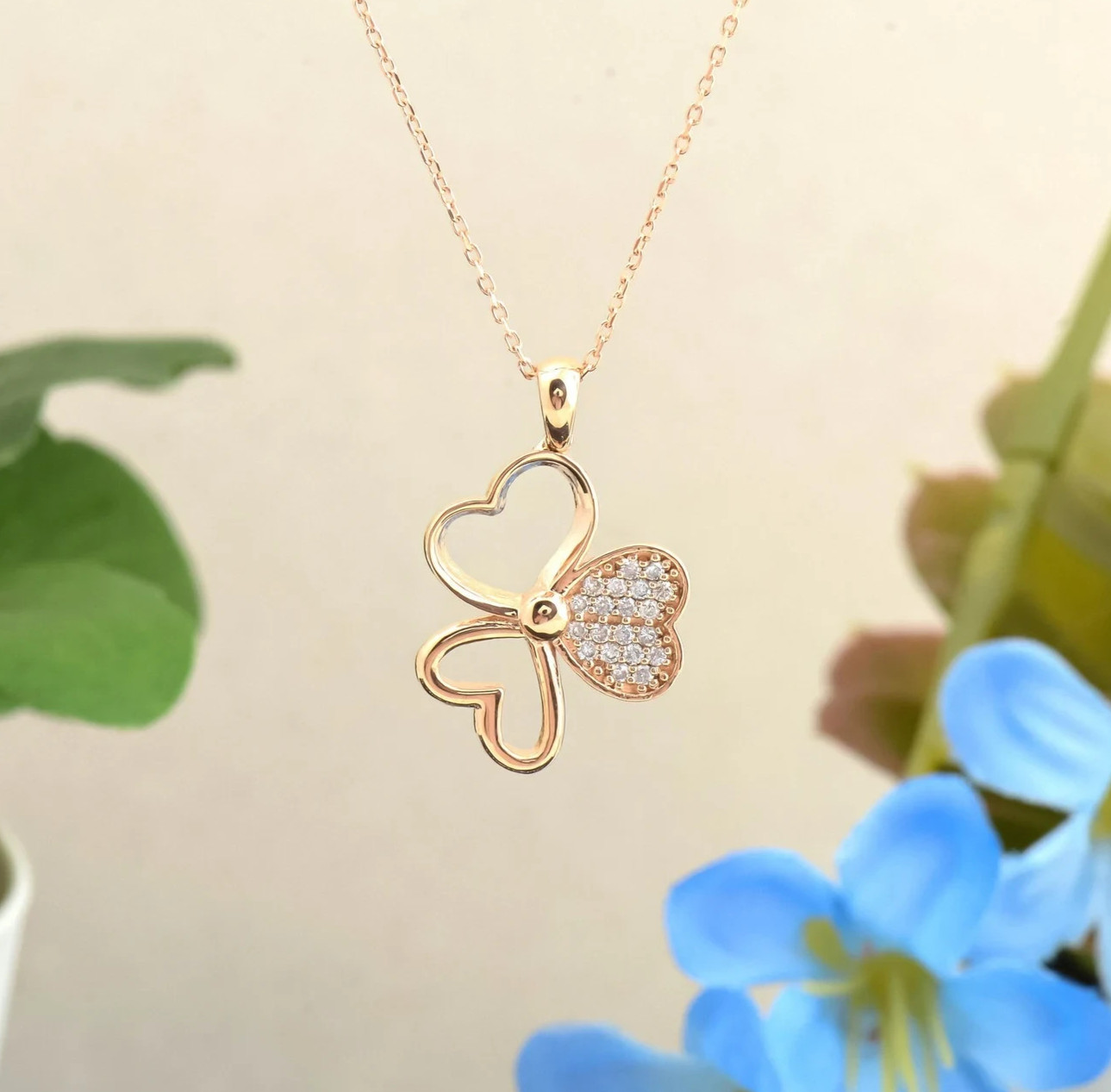 Handmade Dainty pendants, heart pendants, gold plated 925 silver pendant gifts
