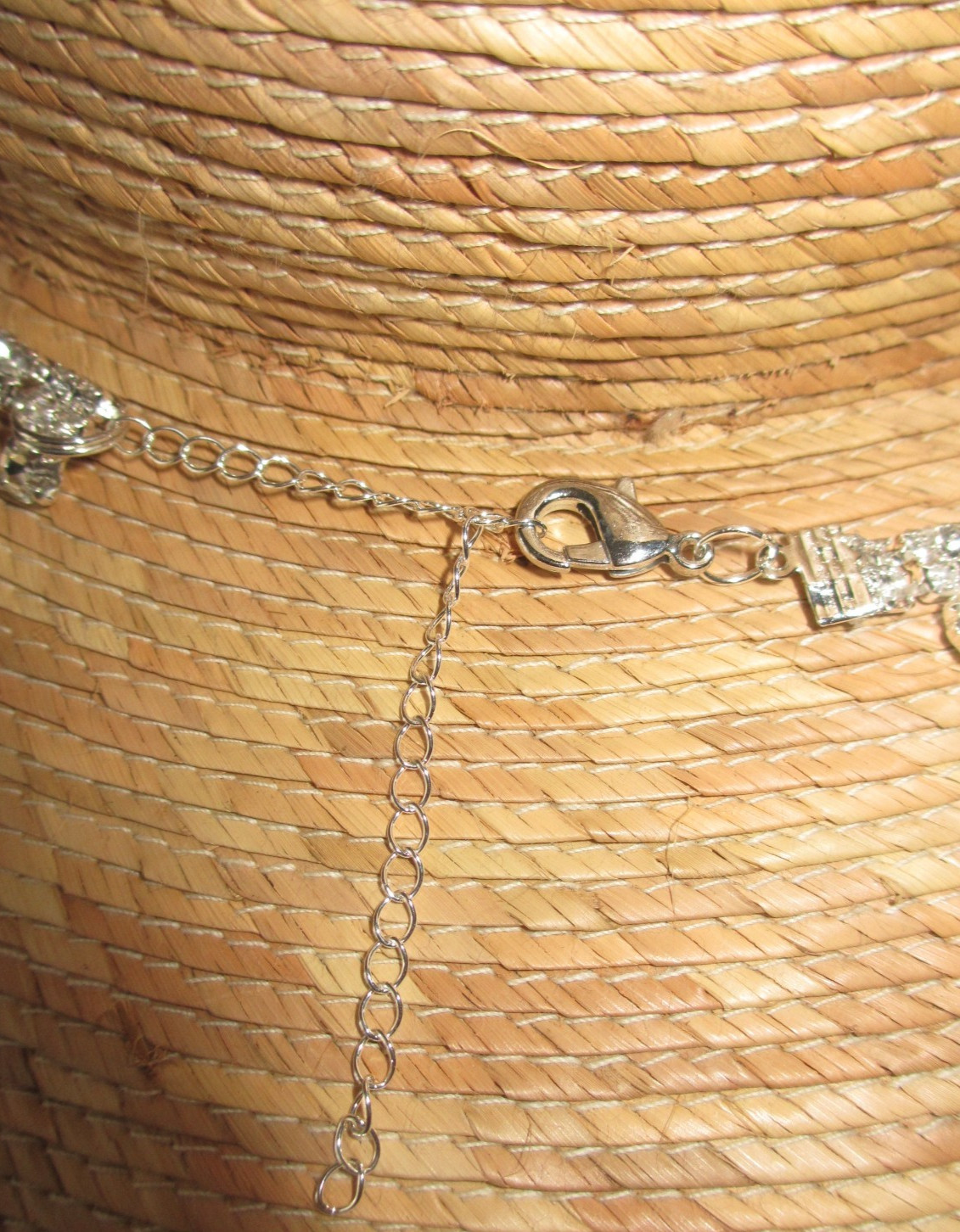 Rhinestone Hat Band Chain Necklace Sparkly Crystal Western Bonnet Belt Trim NEW
