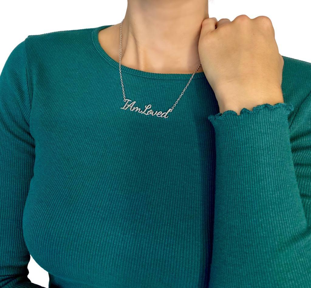 I Am Loved Necklace Mental Health Positivity Self Love Gift Depression