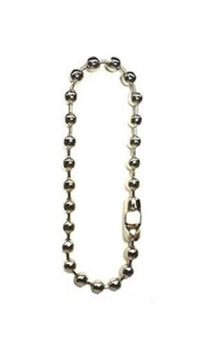 12mm Ball Chain Necklace Choker 18″ ~ NPS Steel Beads 1/2″ ~ Danny Count Koker