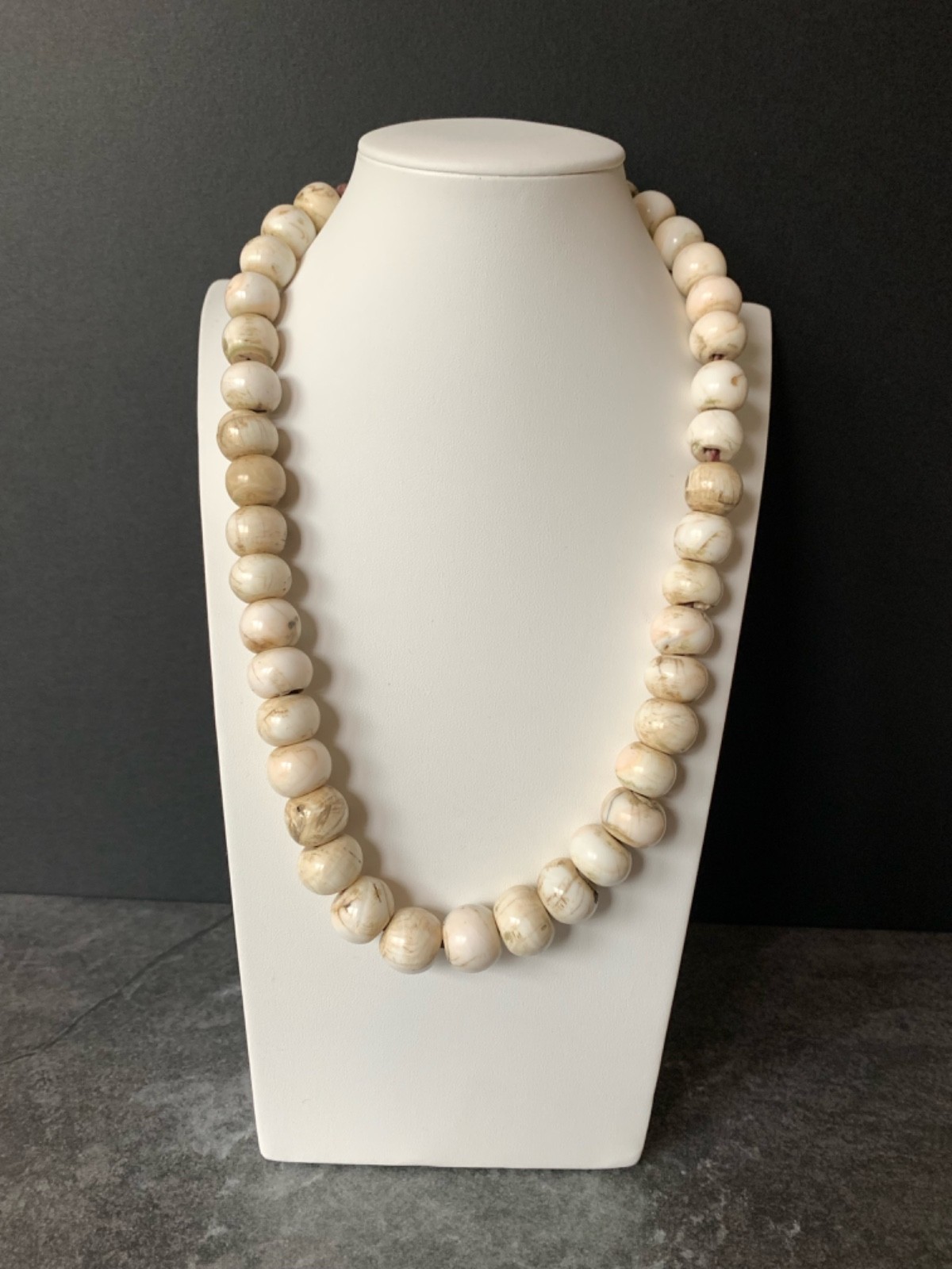 Rare Naga Conch Shell Necklace 16-21mm, 26″ length Necklace 26