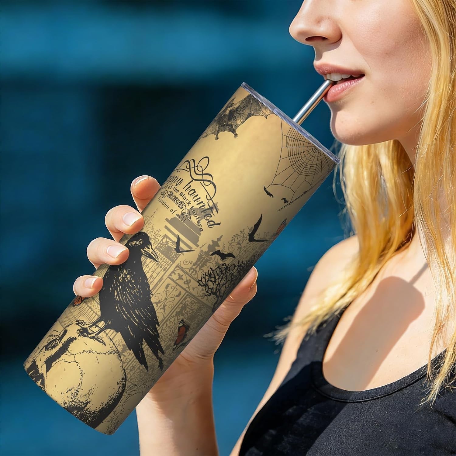 20oz Gothic Insulated Tumbler – Perfect Witch Gifts for Women in Stainless Steel