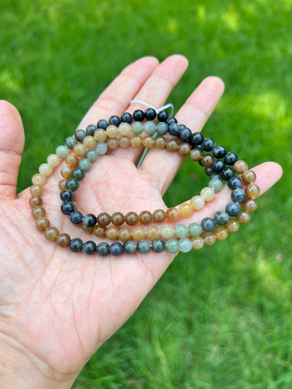 Genuine Nephrite Jade 6mm 108 Beads 24″ Necklace H63