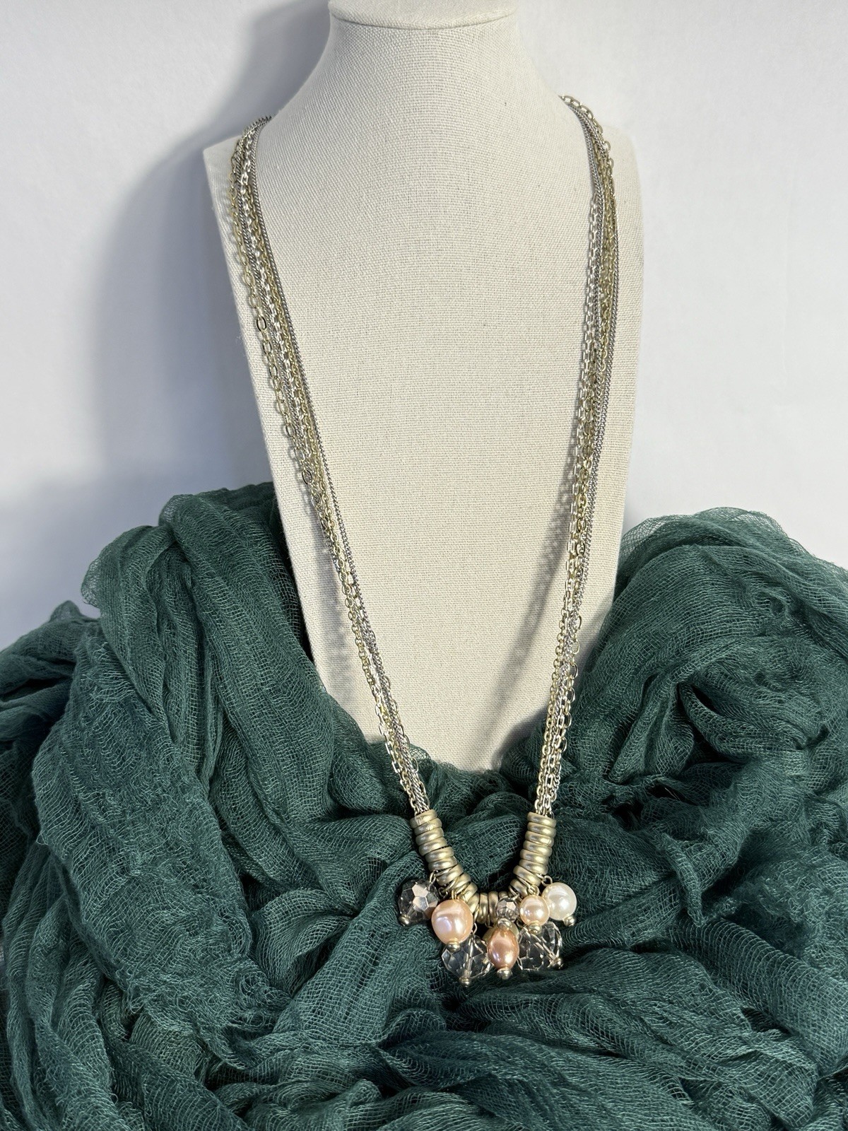 Lot of 4 Chico’s Costume Statement Accessory Necklaces Various Lengths+ Earrings