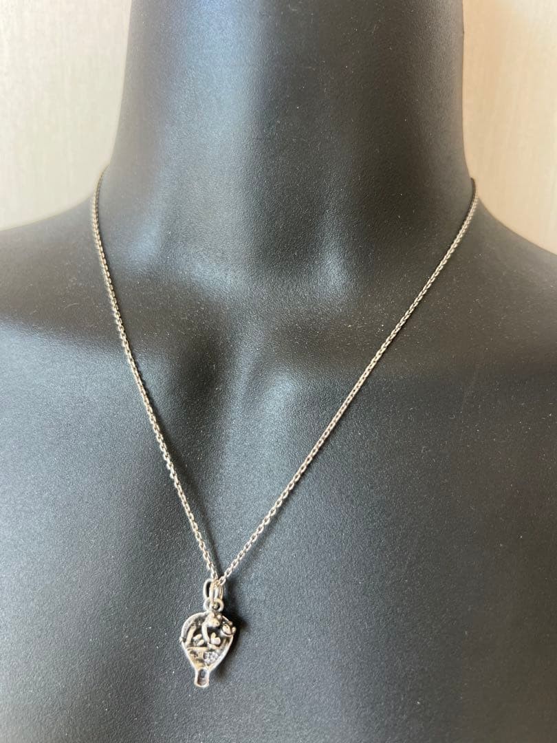 Vintage 925 Sterling Silver Frog Pair Necklace