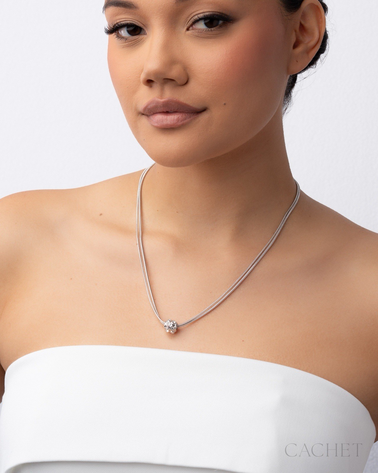 Luma Rhodium Plated Necklace – Cachet by Paparazzi