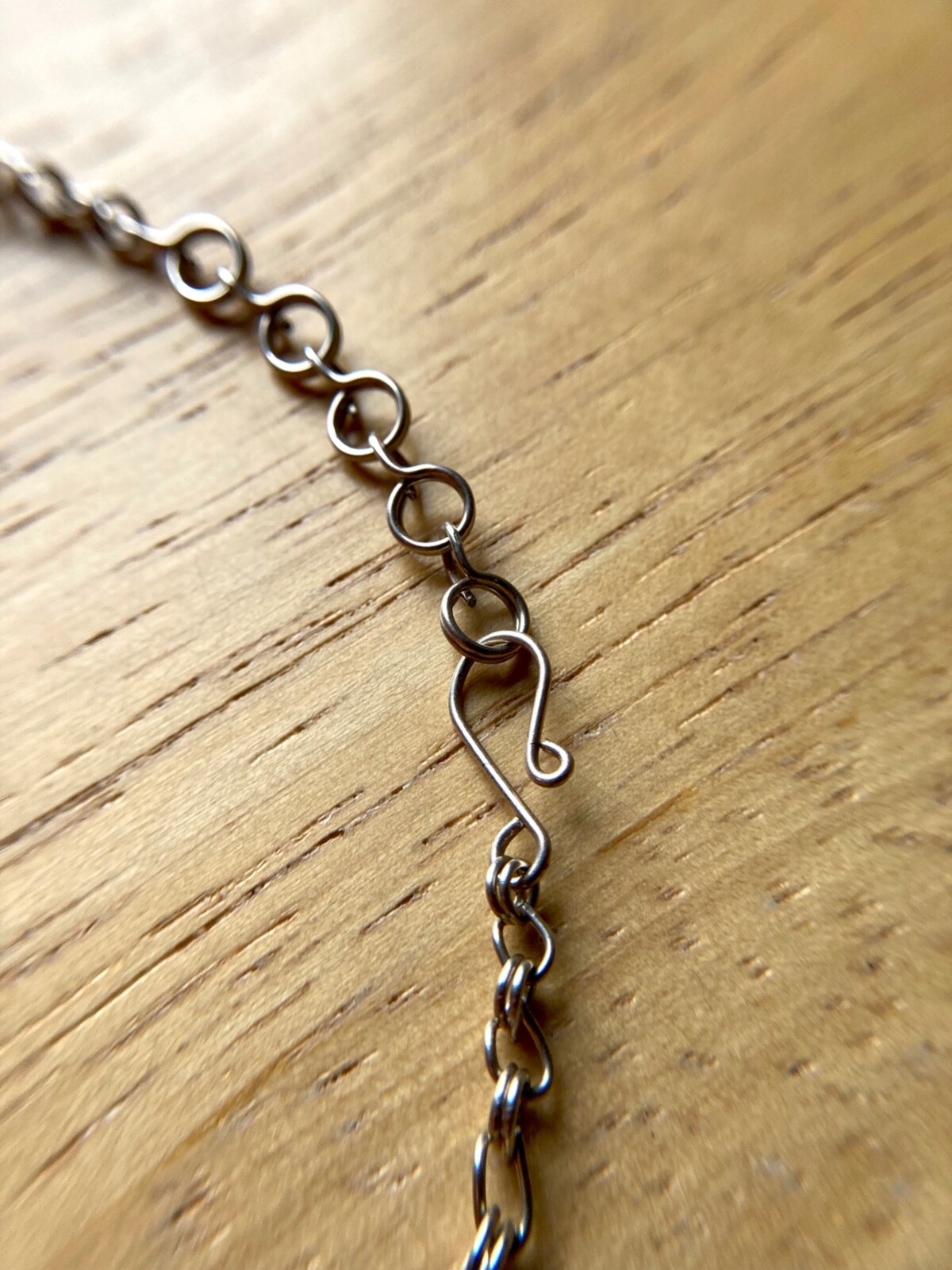 New Handmade Peruvian Alpaca Silver Black Beaded Chocker Necklace 17″ Long