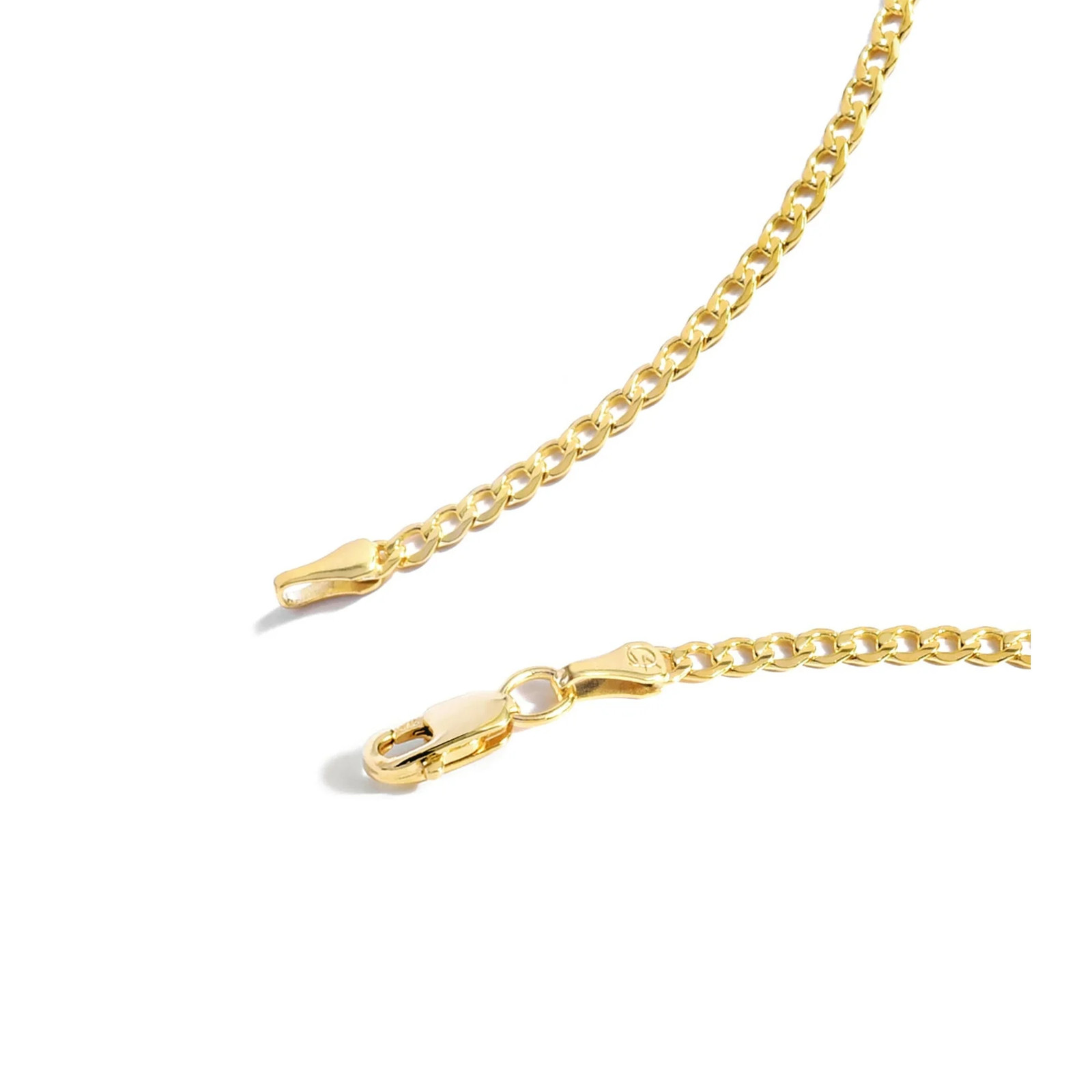 Gold Chain Necklace Collection – 14K Solid Yellow Gold Filled Miami Cuban Curb L