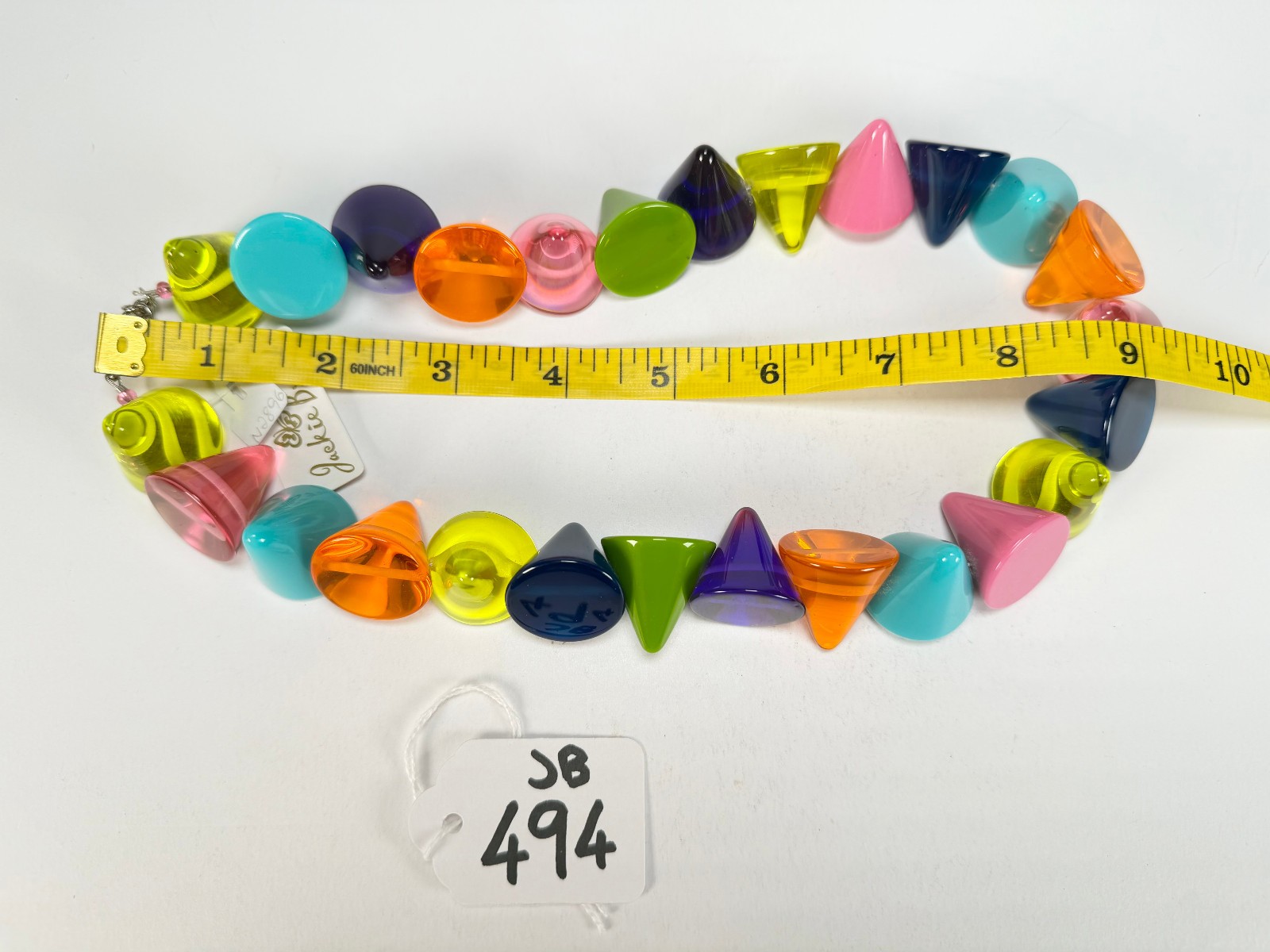 Jackie Brazil “KL Kones” Transparent Paris Mix Large Cones Necklace ( N2896)