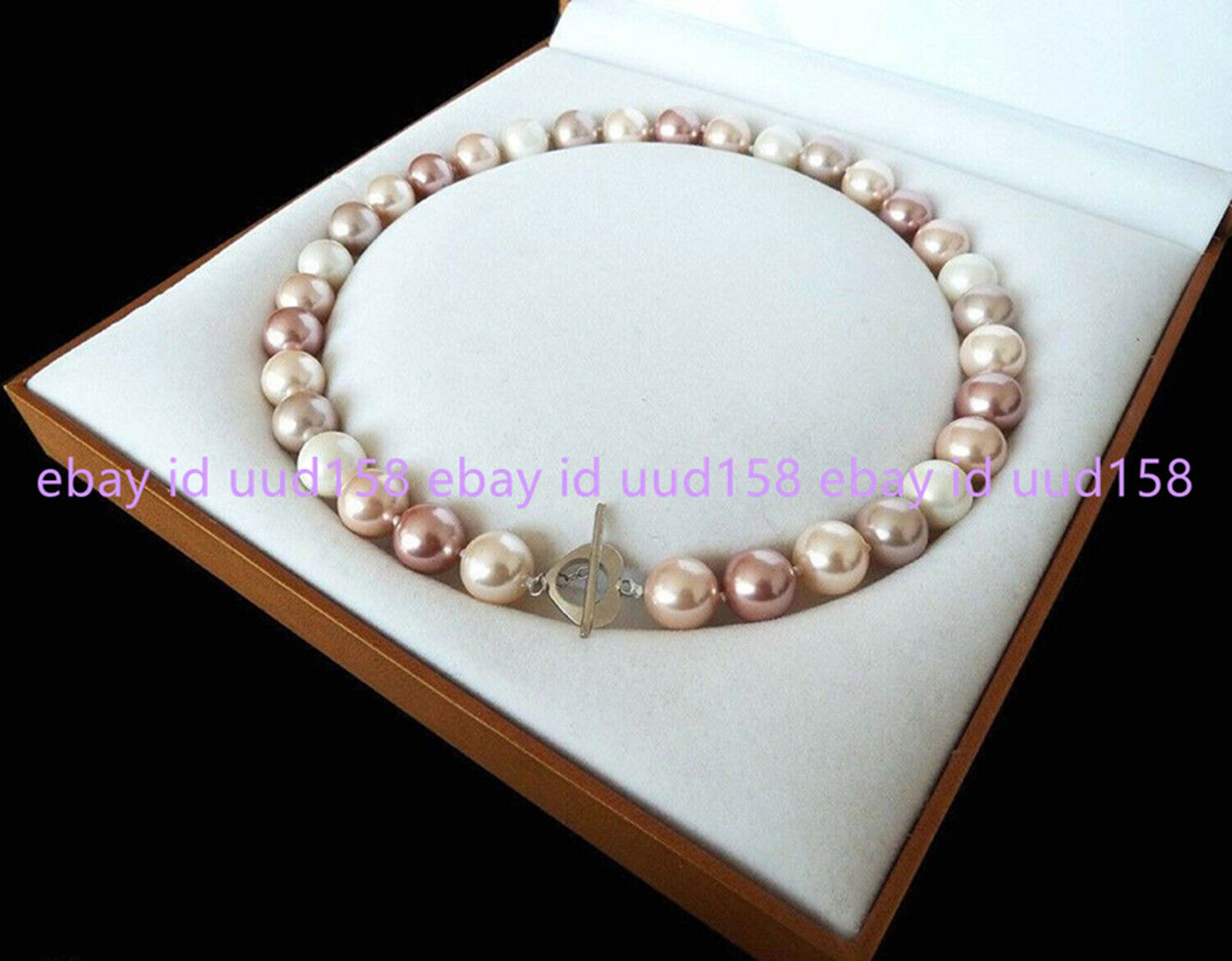 Rare Huge 12mm Real South Sea Shell Pearl Round Necklace 18-28″ Fashion Jewelry