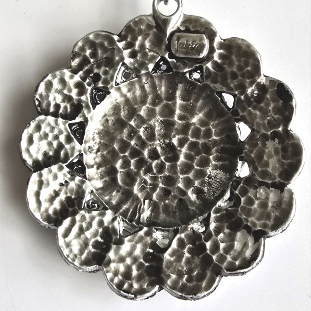 Judy Lee Napoleon Pendant Necklace – Silver Toned Coins Pendant