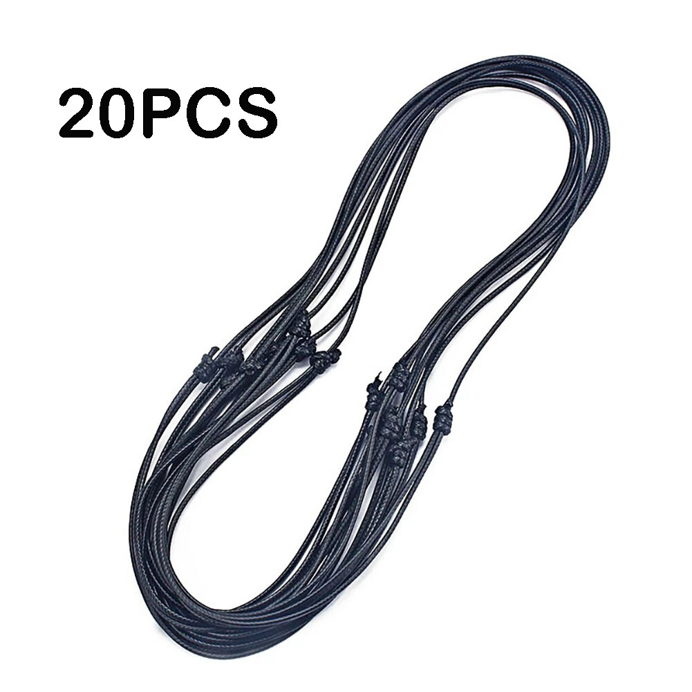 20pcs Black Korea Waxed cord Necklace Jewelry Findings 16-32inch Adjustable USA