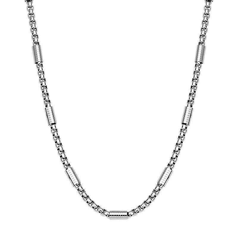 1.5/2/2.5/3mm Unisex Man Stainless Steel Barrel Square rolo Box Chain Necklace