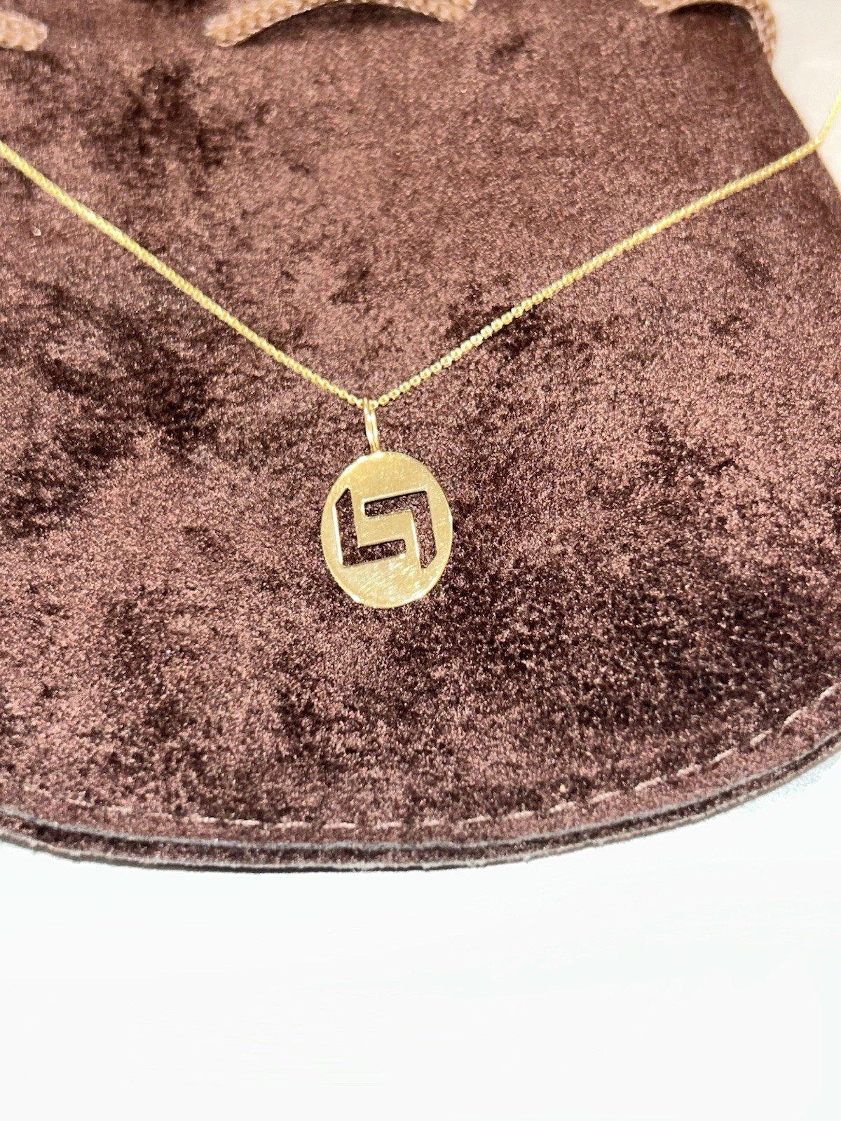LANA Jewelry 14K Yellow Gold “Love & Luck” Pendant Necklace Hand-Signed by Lana