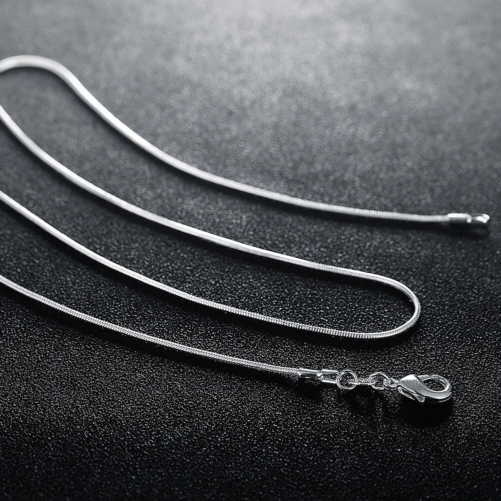 10PCS LOT Wholesale 925 Sterling Silver 16/18/20/22/24/26/28/30 Inch 1mm