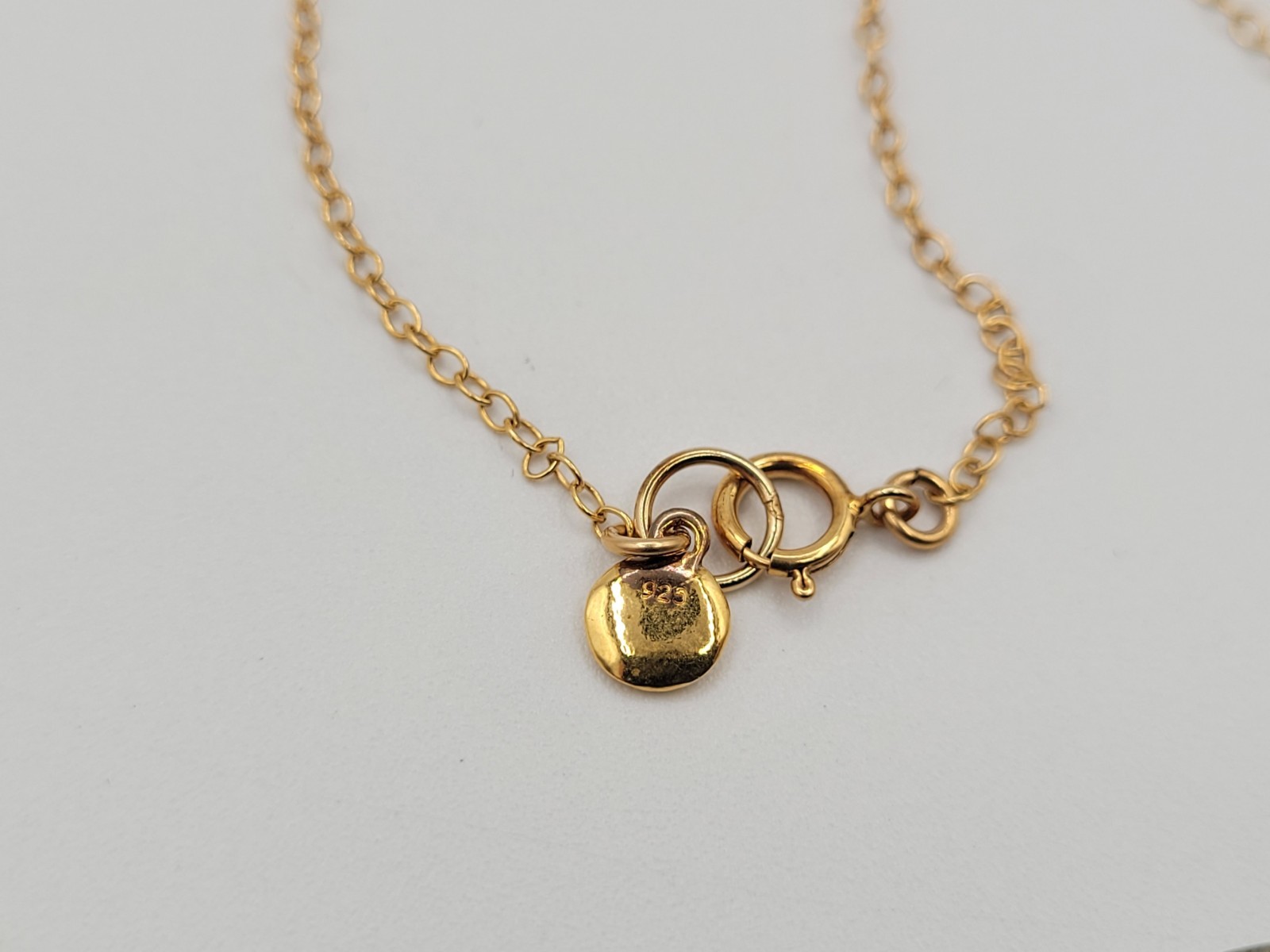 NEW Gorjana 1/20 14k Gold Filled Faceted Pyrite Long 32″ Necklace SIGNED
