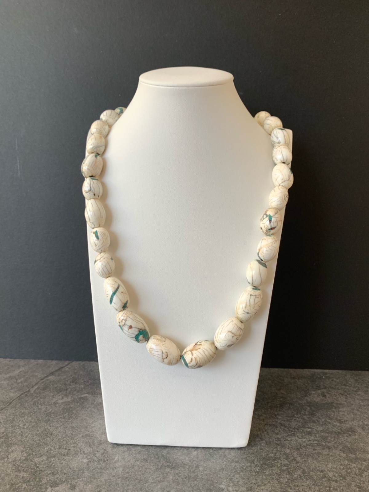 Rare Naga Conch Shell Necklace 14-16mm, 28″ Necklace 75