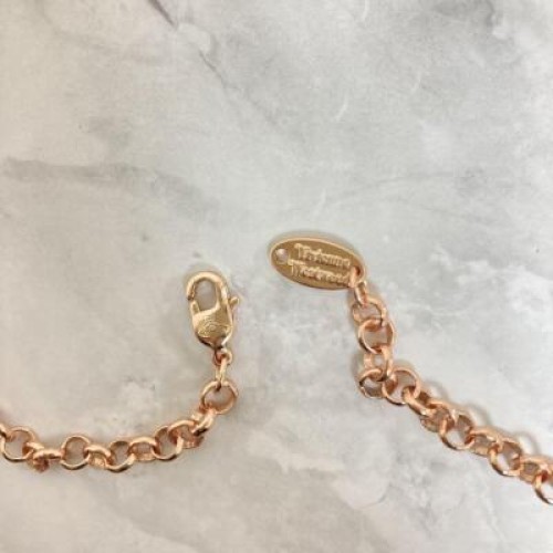 【In Box/Drawstring】Medium Orb Necklace Pink Gold Top 6.5cm