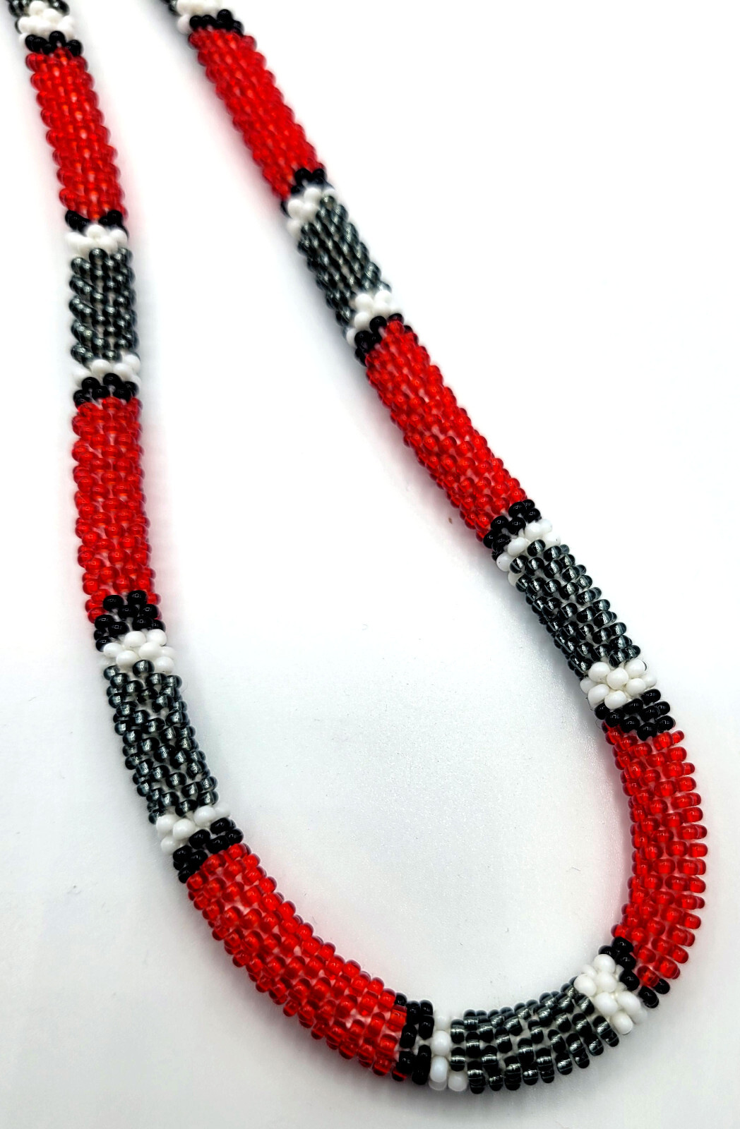 Glass Beaded Necklace and earring set Bohemian Hippie Beaded Jewellery Set
