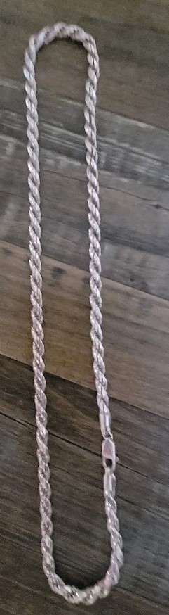 RARE HEAVY SOLID 925 SILVER ITALIAN ROPE CHAIN – 24″ / 5mm / 67g