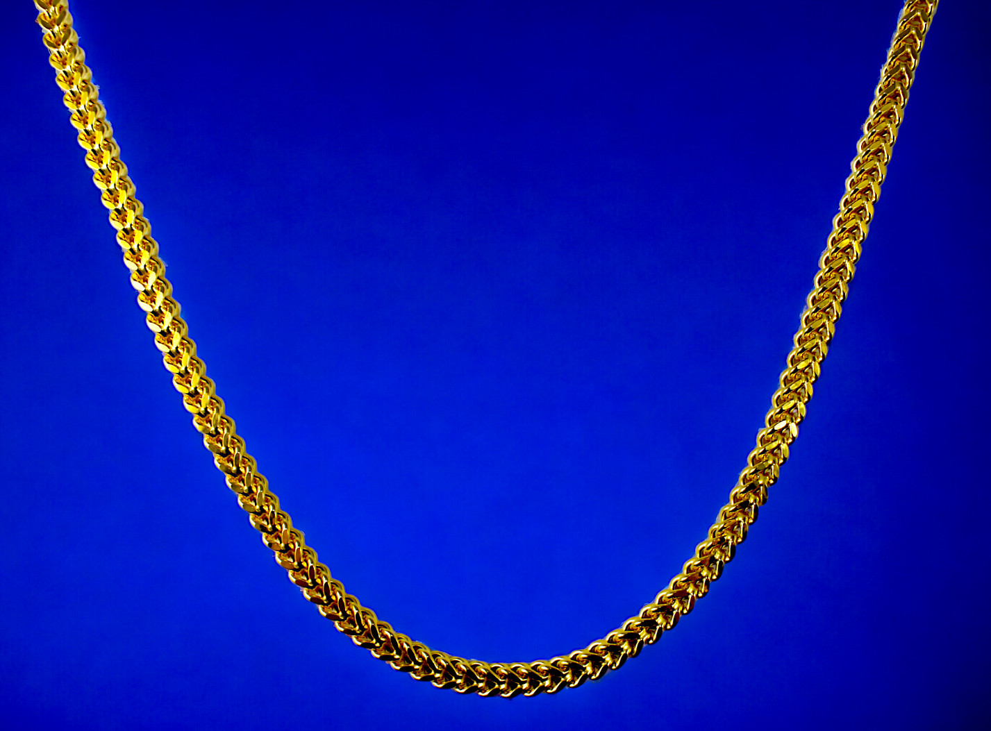 10K Yellow Gold Franco Box Square Necklace Bracelet Chain Real 2mm-7mm 7″-30″