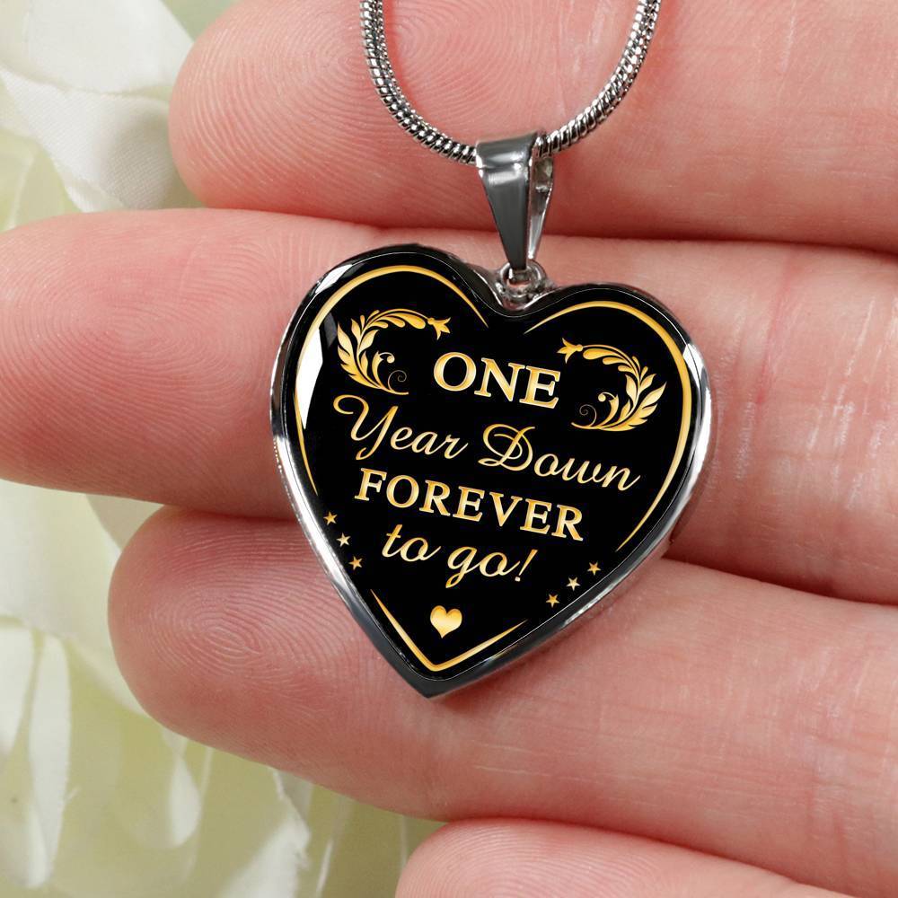 Wedding 1 Year Anniversary, Valentine’s Luxury Necklace – Husband and Wife Gift