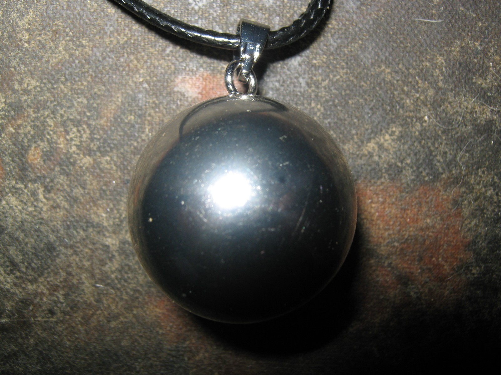 New 25mm Harmony Ball Round Silver Tone Chime Bell Bead Charm Pendant Necklace