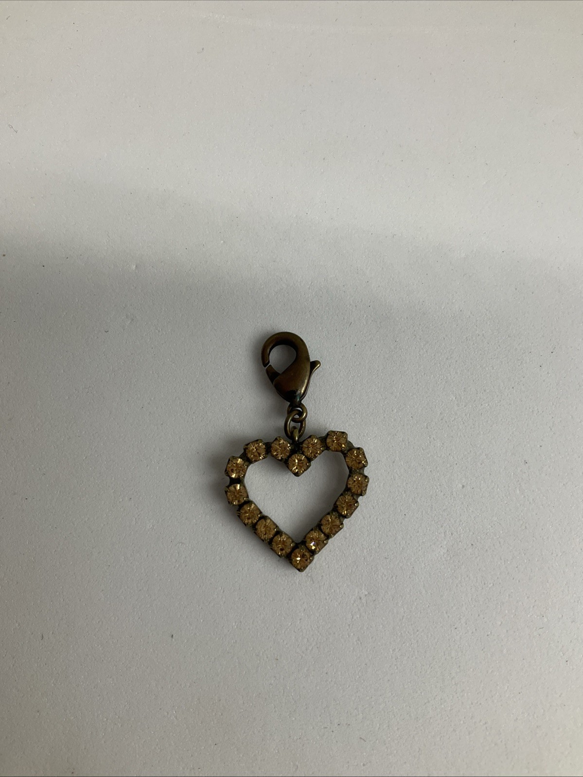 SABIKA Modern Diva Heart Pendant Gold Shadow Pendant Charm S12 Authentic Swarov