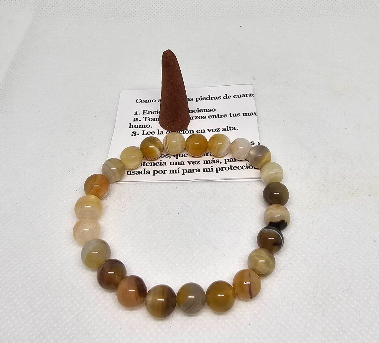 CITRINO PULSERA CUARZO ATRAE DINERO BUENA SUERTE EN EL NEGOCIO TRABAJO INCIENSO