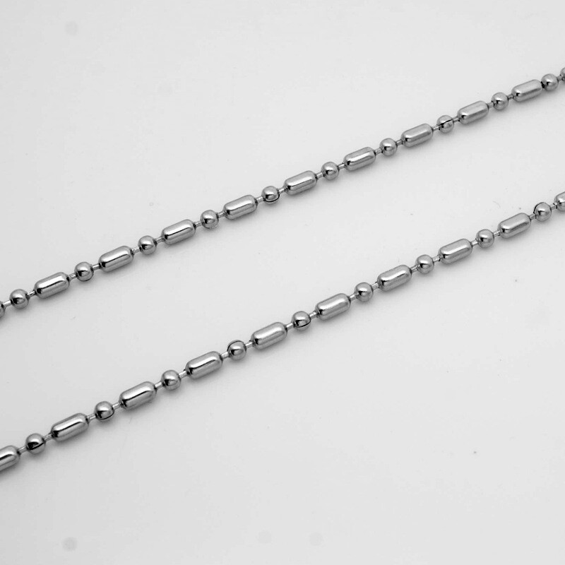 Wholesale New Stainless Steel Ball Beads Necklace Chain For Pendants 20″ – 32″